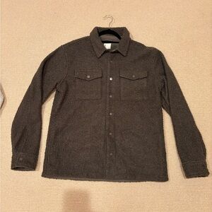 Vuori Men's Dark Brown Fleece Shirt Jacket